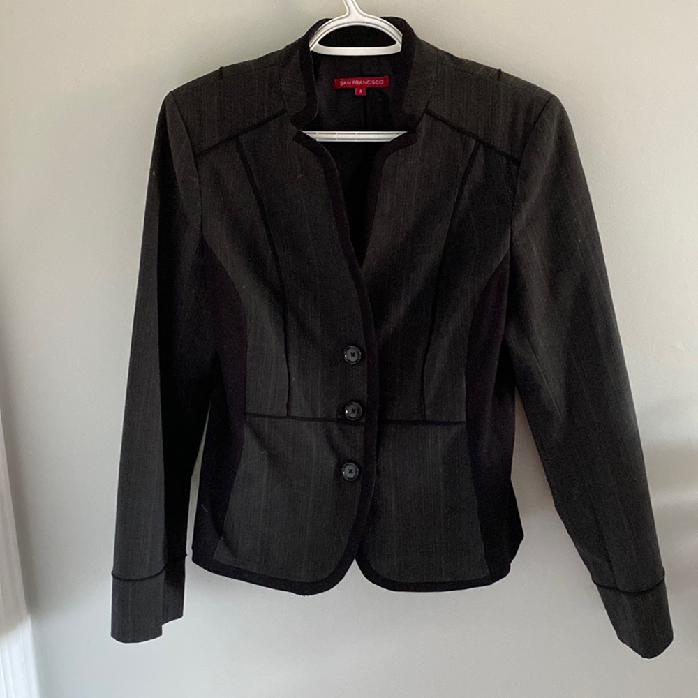 Grey and black jacket